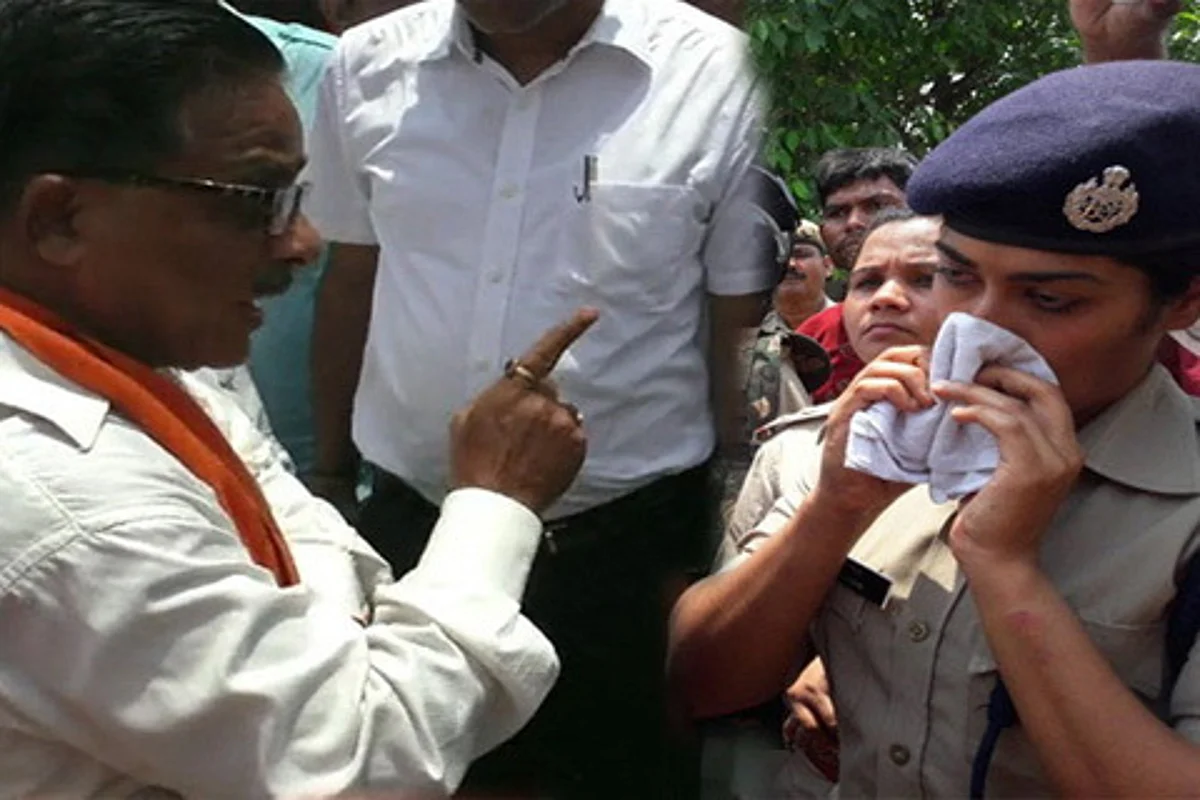 BJP MLA yells at woman IPS officer, reduces her to tears