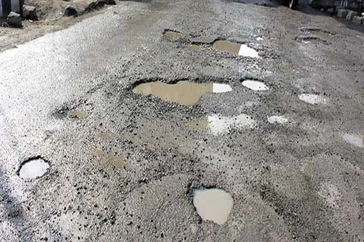 Dilapidated road near GB Pant Hospital irks commuters