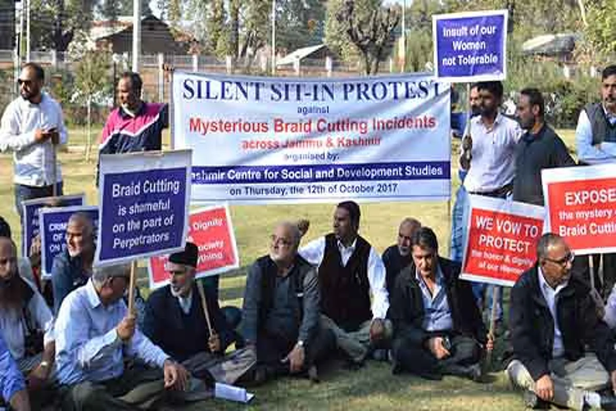 Civil society holds sit-in against braid chopping