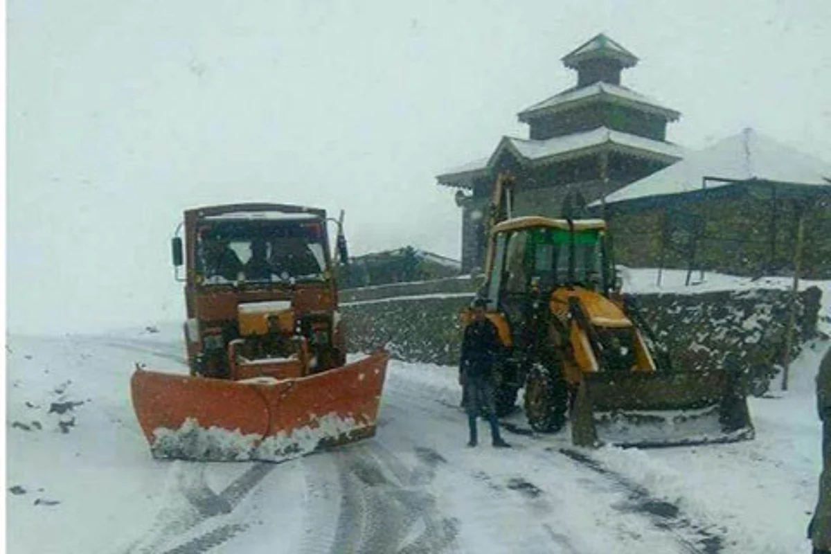 Due to accumulation of snow on the stretch especially between DKG and Bufliyaz, of highway is closed, said an official.