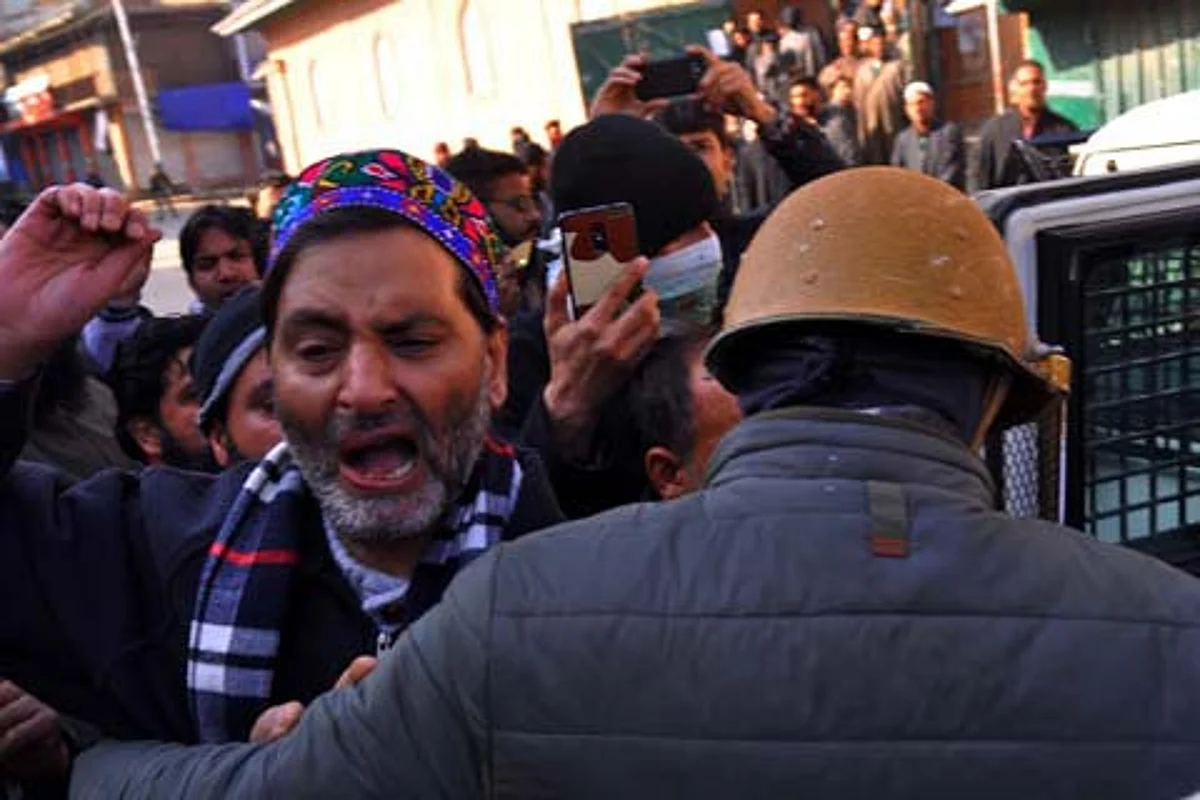 Yasin Malik in this file picture. (Image credit: Mir Wasim)