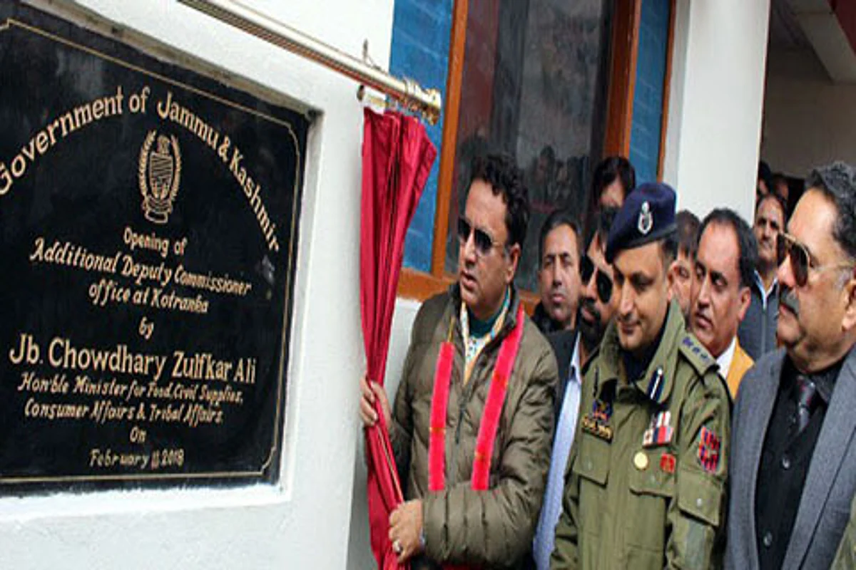 Zulfkar inaugurates ADC office at Koteranka, holds redressal camp