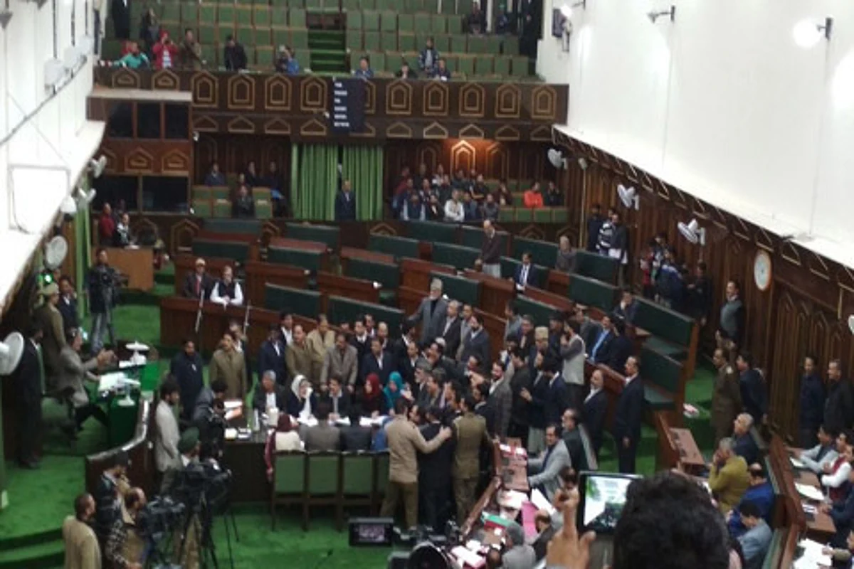 Uproar in House as BJP demands criminal proceedings against Akbar Lone over pro-Pak slogans