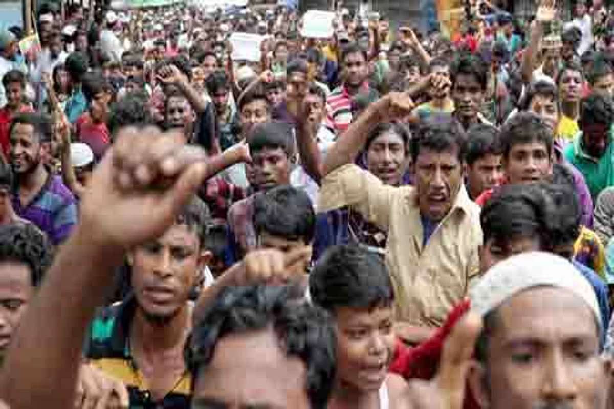 Rohingya protest for justice on crackdown anniversary