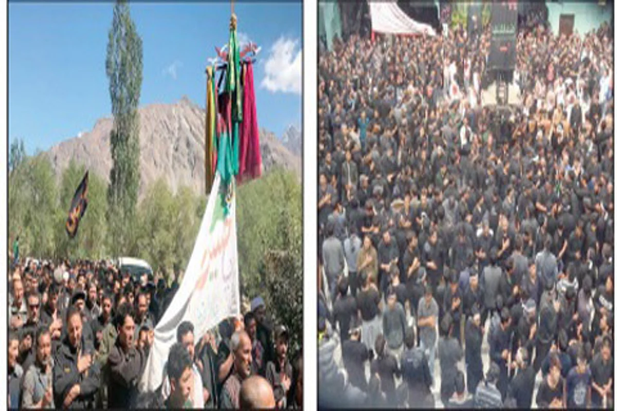 Muharram processions taken out in Kargil, Saknoo
