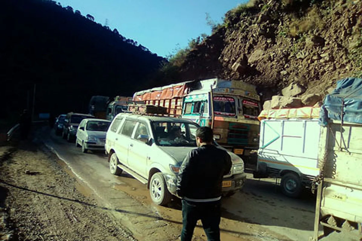 Due to frequent landslides and shooting stones between Mehar Cafeteria Morh, the road stretch has become a constant threat to the smooth flow of vehicular traffic on the highway.