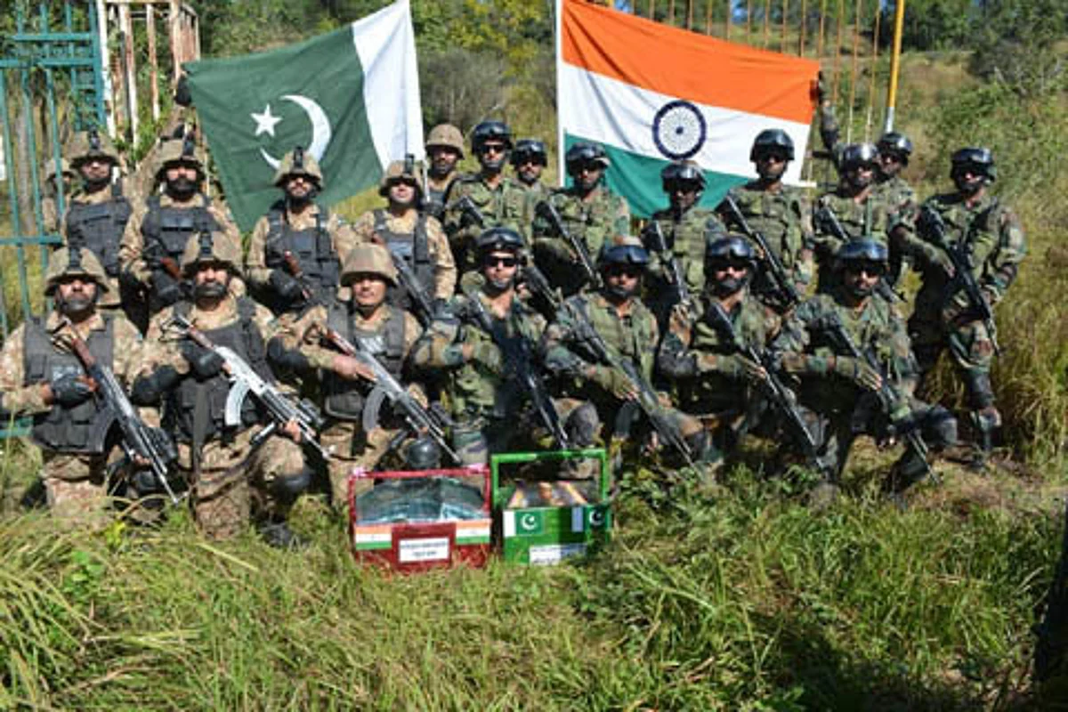 Jammu and Kashmir: Indo-Pak troops exchange sweets along LoC on Diwali eve