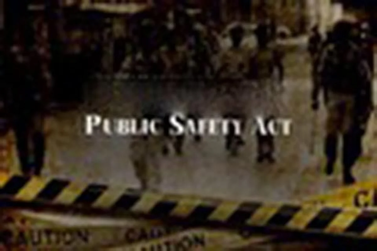 Why Public Safety Act must go