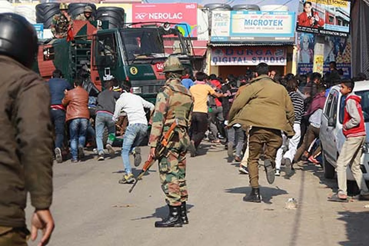 ‘120 booked for arson, violence in Jammu’