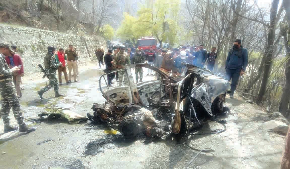 Blast in car near CRPF convoy in Ramban