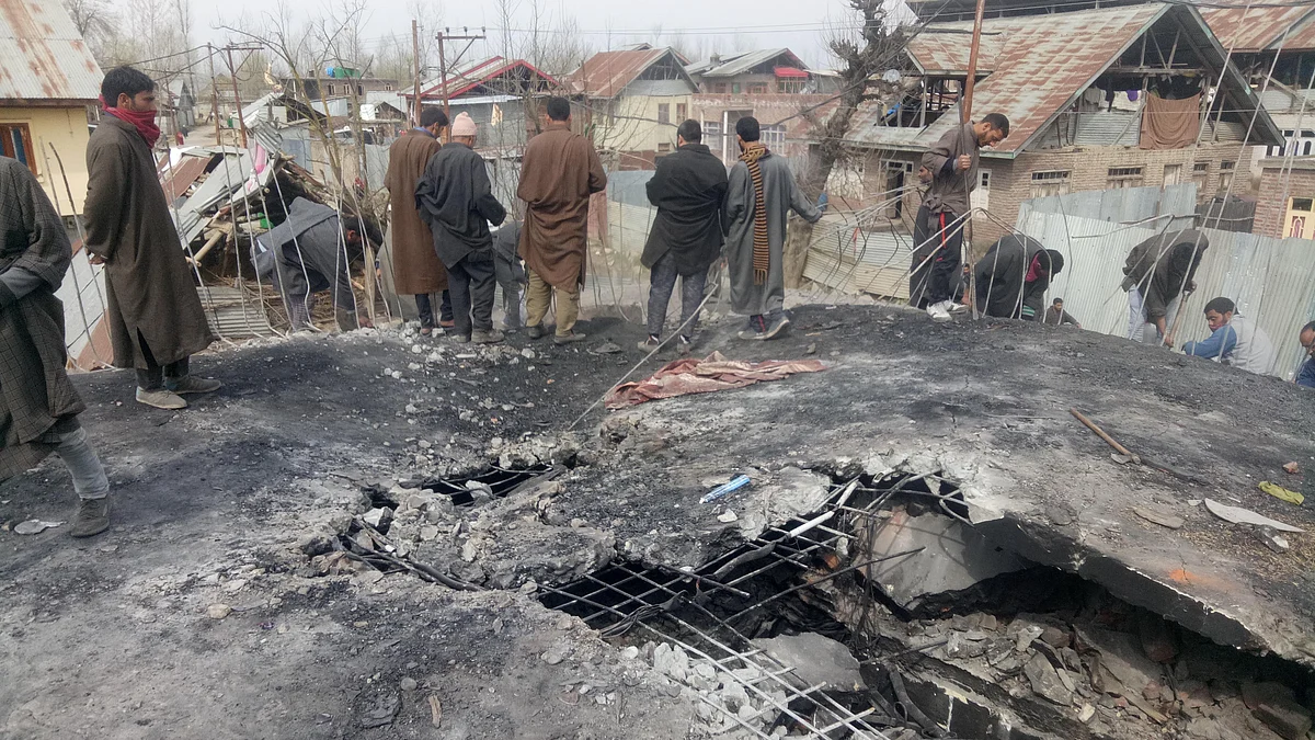 Shopian gun battle leaves behind a trail of devastation