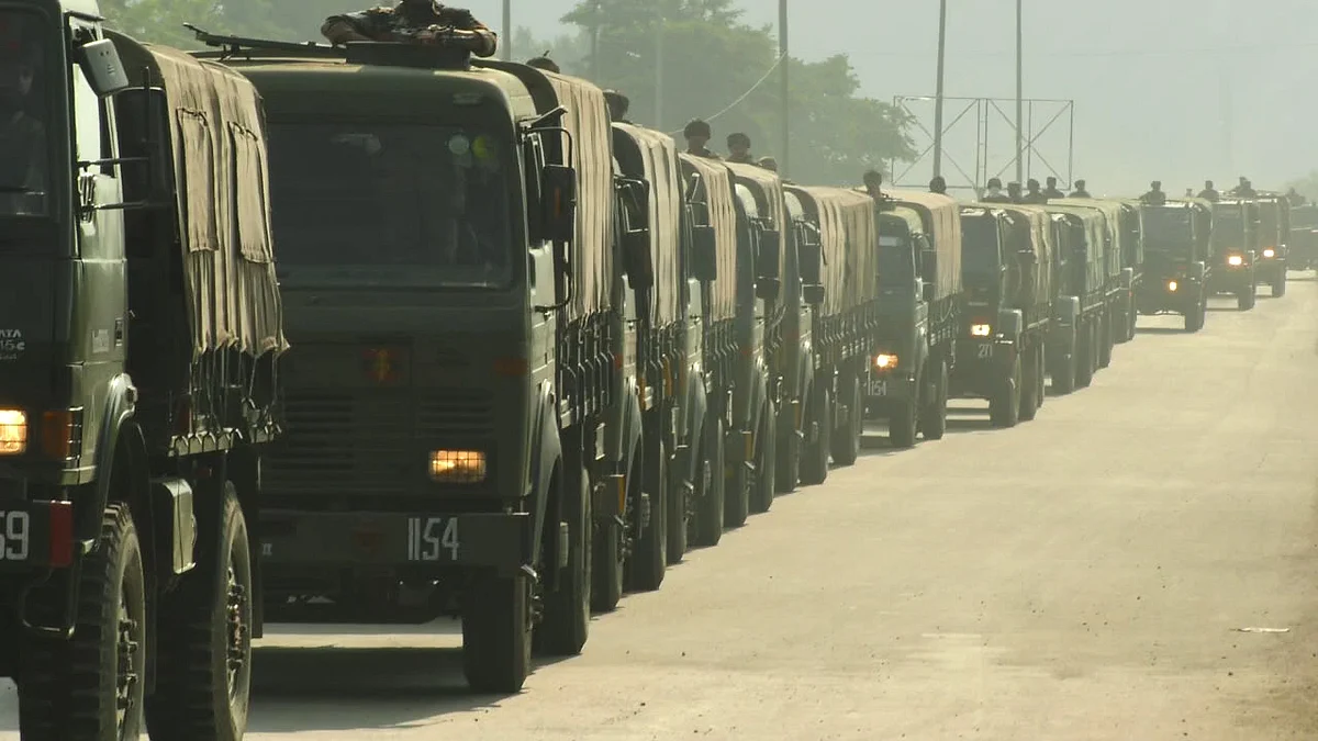 Army replaces convoys’ red flags with blue