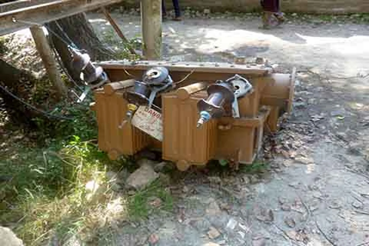 Transformer in playground poses threat to students