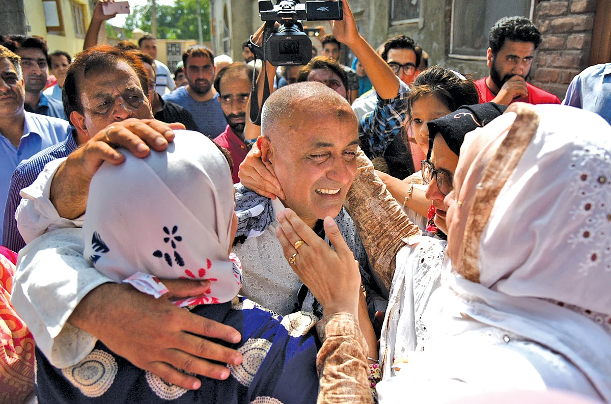 Ali Mohmmad Bhat among the three who has been acquitted by Jaipur High Court. Pic : Mubashir Khan /GK