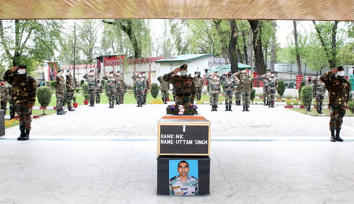 Army pays tribute to soldier who died after falling into ravine in Uri