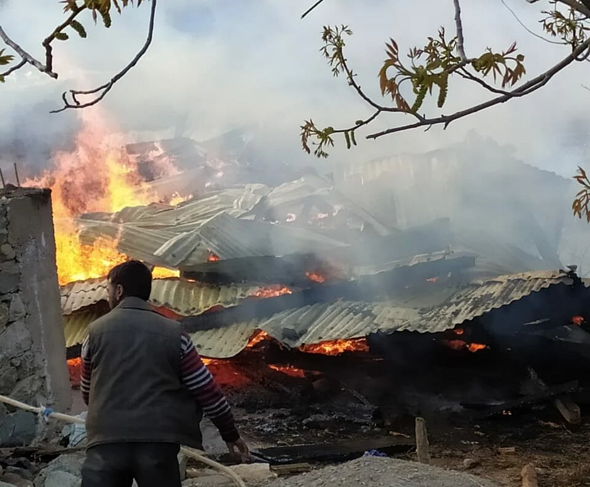 Damaged houses at Chowkibal Kupwara. Pic: Fayaz Hamid