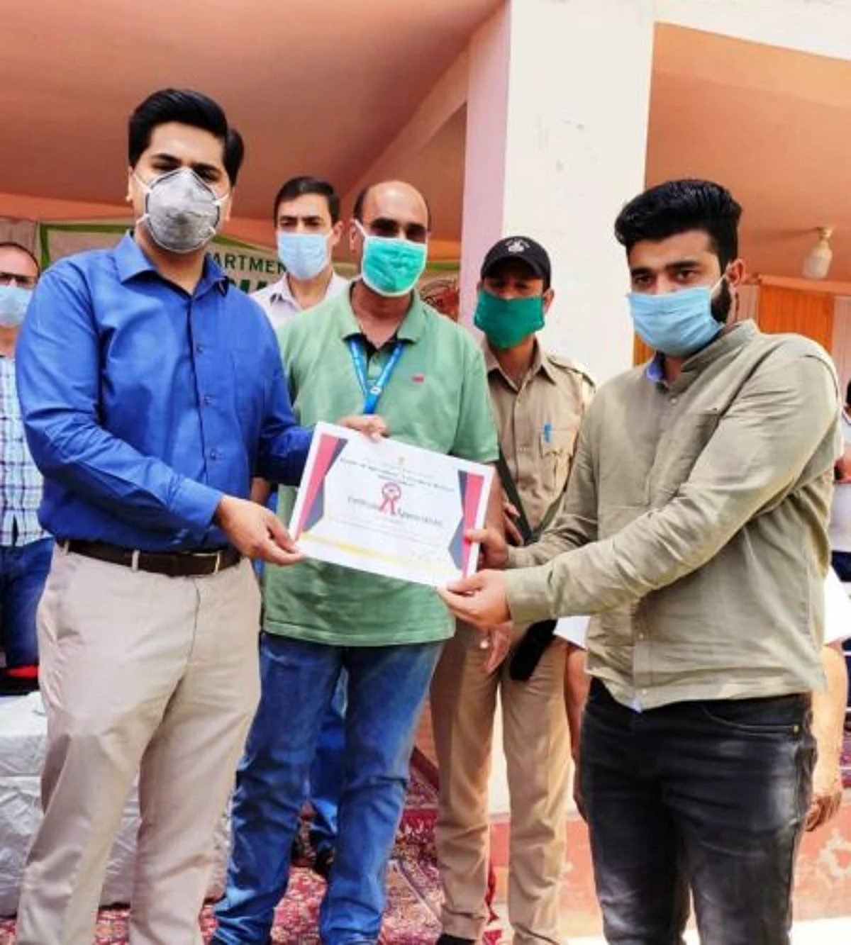 DC Bandipora interacts with media persons