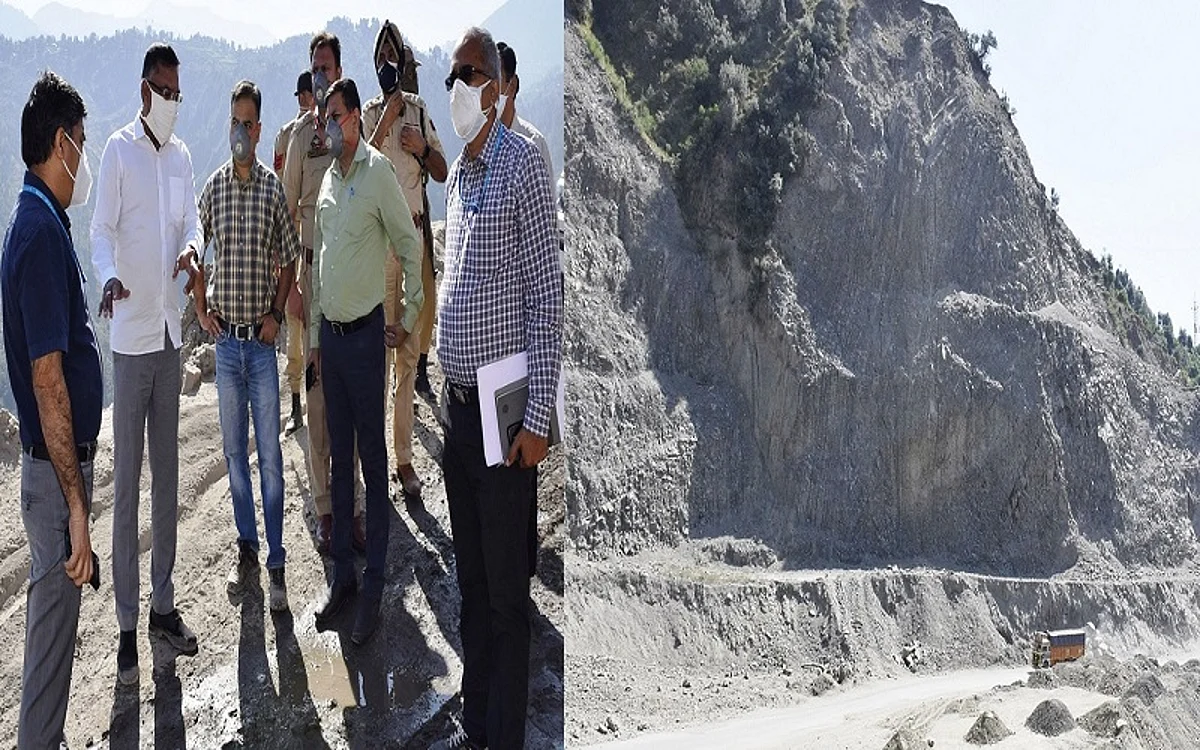 Four Laning Project | Kumar reviews work on Nashri-Banihal highway stretch