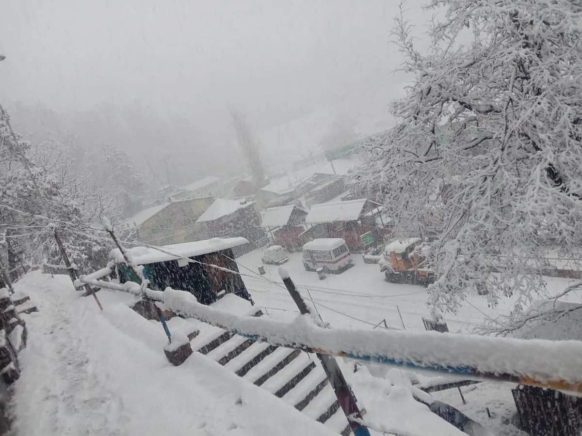 Higher reaches of Jammu and Kashmir receive season’s first major snowfall