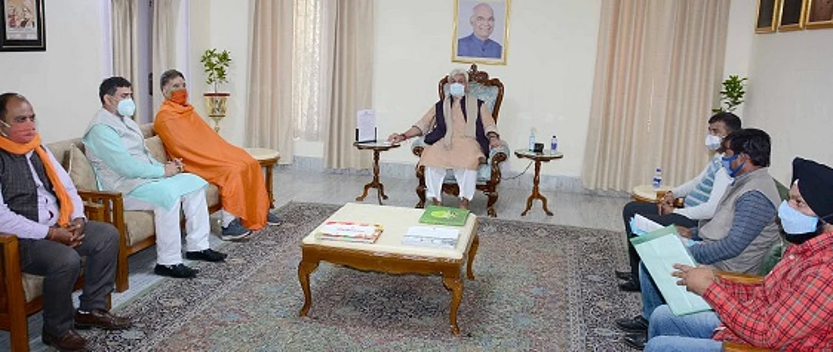 MP, ex-legislators, deputations call on LG Sinha