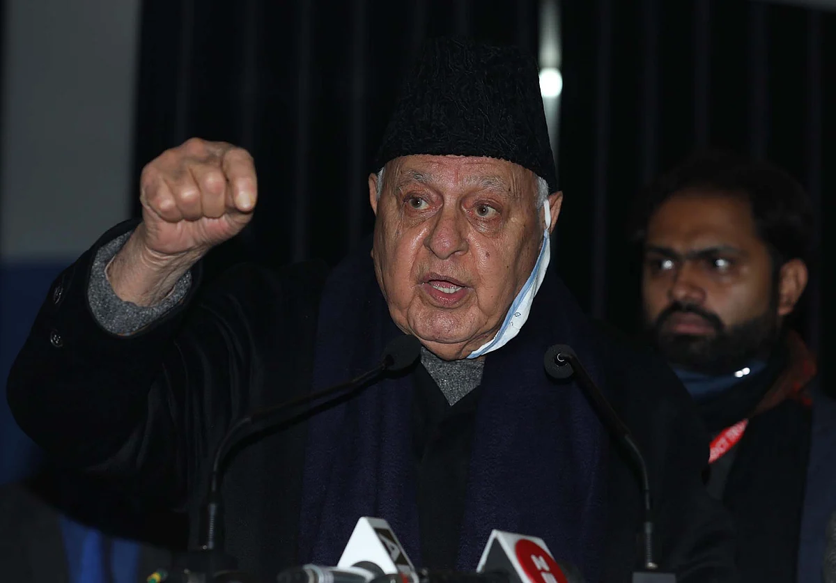 Farooq Abdullah greets people on Youm-e-Badar