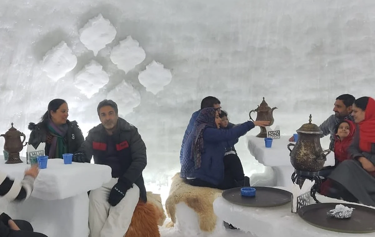 Inside Kashmir’s first Igloo cafe a ‘Samavar’ and 16 guests sipping ‘kehwa’