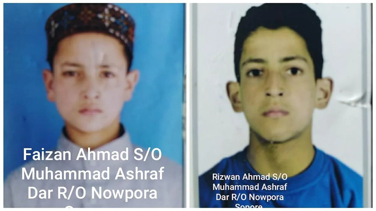 Two minor brothers go missing from home in north Kashmir’s Sopore