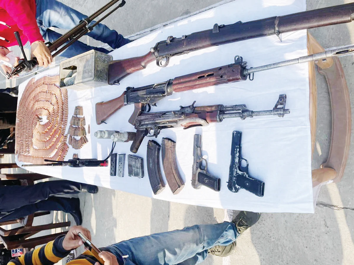 Militant hideout busted in Mahore; cache of arms, ammunition seized