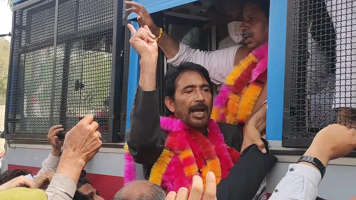 J&K Congress chief G A Mir detained during protest against rising prices in Rajouri