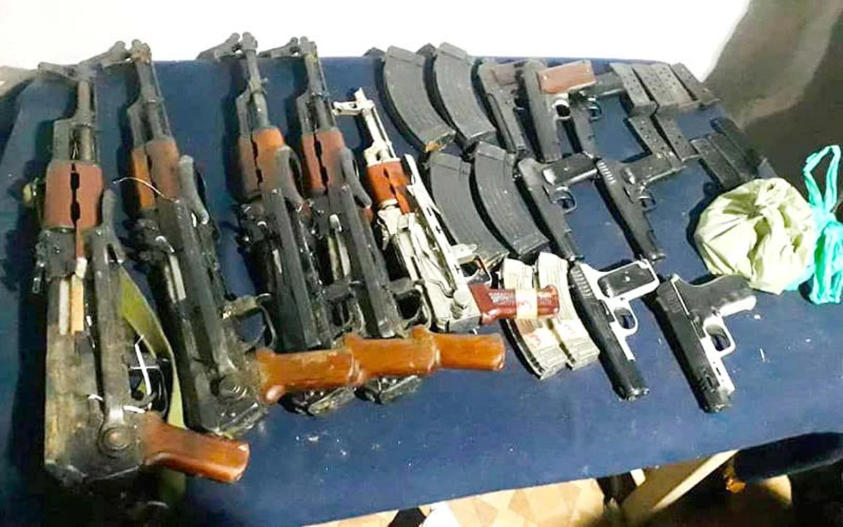 ‘Arms recovered during CASO in Naranag forests’
