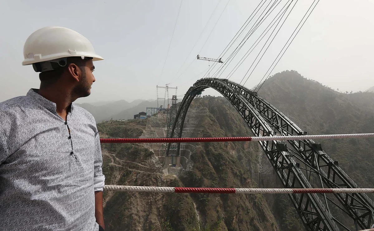 Pirpanjal tunnel (11.215 kms), the longest rail tunnel as of date, is also part of the USBRL project and has already been commissioned. Photo: Mir Imran/ GK