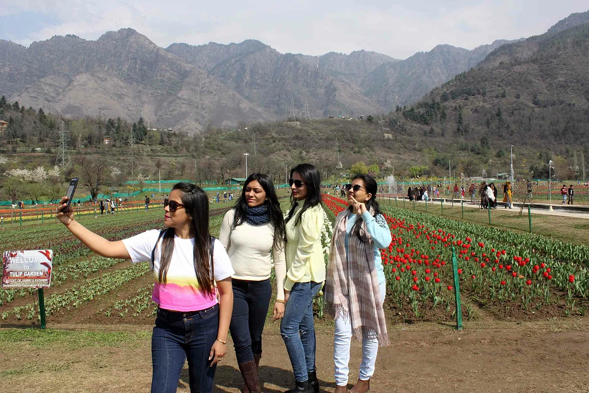 Over 40,000 people visit Tulip Garden in 5 days