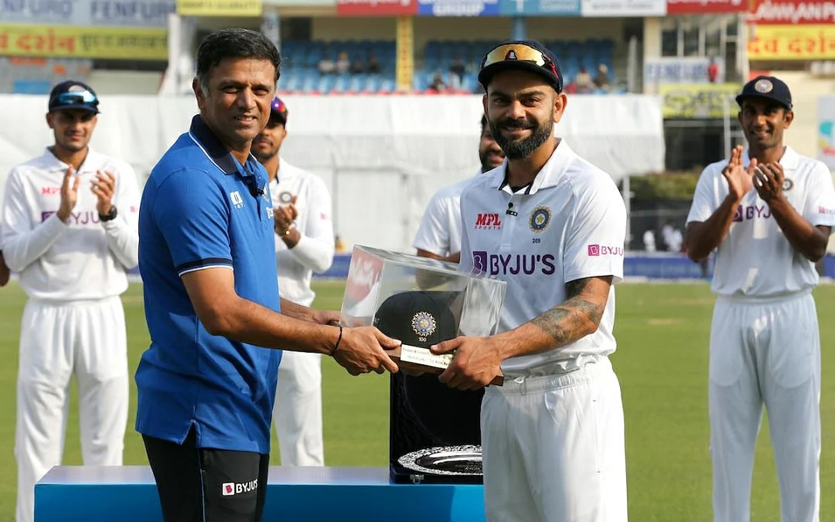 IND vs SL 1st Test: राहुल द्रविड़ ने सौंपा कोहली को ये सम्मान, अनुष्का भी मौजूद