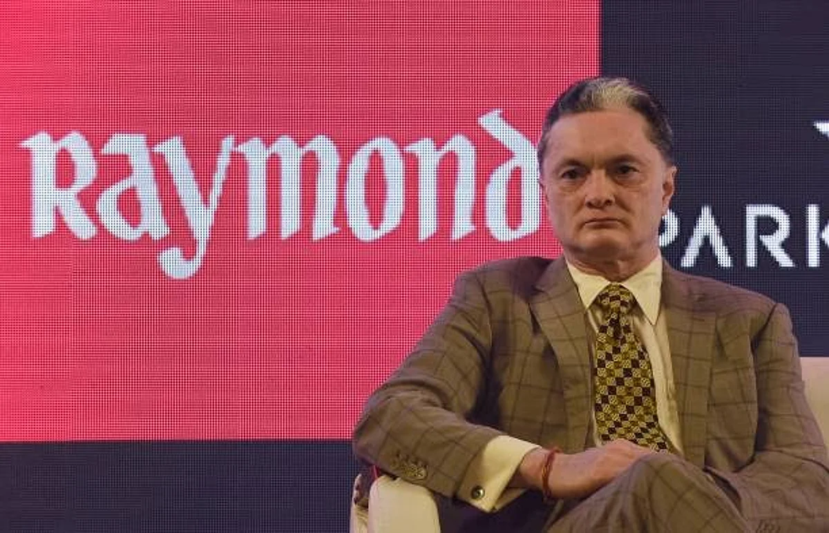 Gautam Hari Singhania, Chairman & Managing Director of the Raymond Group looks on during an event in Mumbai on November 16, 2017.Raymond Group, the leading manufacturer, marketer and retailer of worsted suiting fabrics and ready-to-wear apparel launched a new range of fine fragrances. / AFP PHOTO / INDRANIL MUKHERJEE (Photo credit should read INDRANIL MUKHERJEE/AFP via Getty Images)