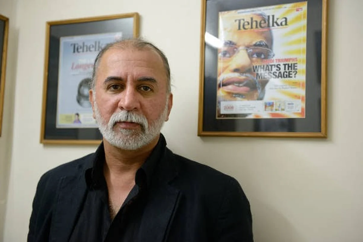 DELHI, INDIA - JANUARY 12 : Indian writer Tarun Tejpa. Indian journalist, publisher and a novelist Tarun Tejpal in Delhi on July 15, 2018 in Delhi, India. (Photo by Frédéric Soltan/Corbis via Getty Images)