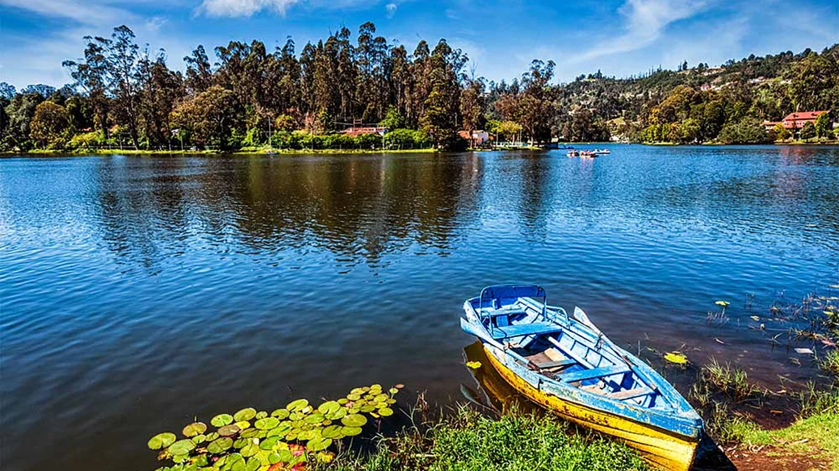A picturesque lake in Kodaikanal