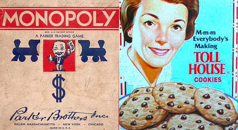 5 Inventions Of The Great Depression Like Monopoly, Chocolate Chip
