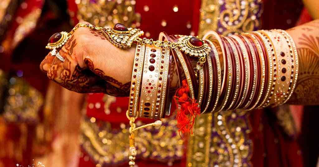 Different types of bangles in Indian cultures like Bajuband, Shakha