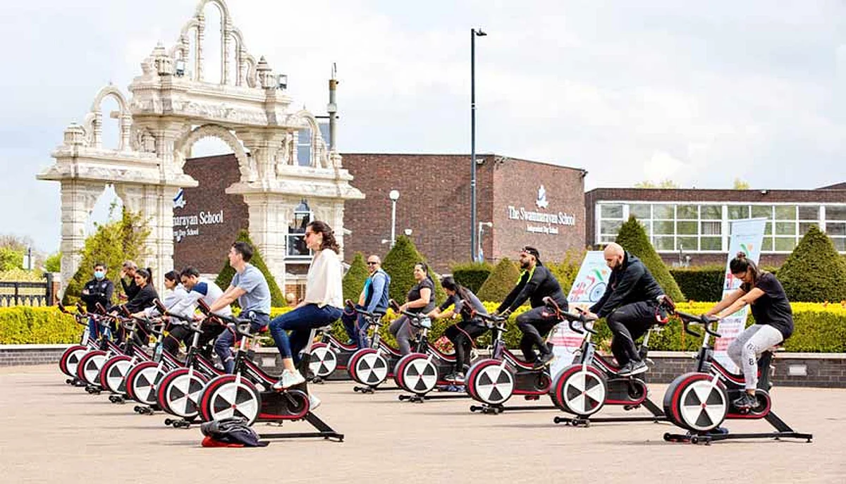 BAPS London to Delhi bikeathon raises funds for Covid India appeal