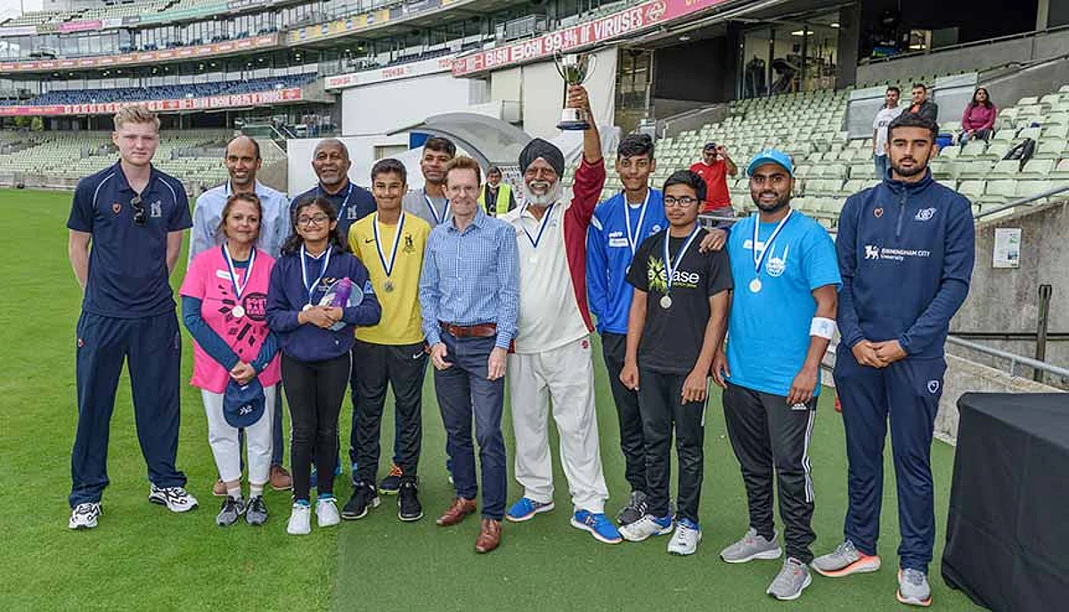 Mayor Andy Street bats for community spirit with Cricket Cup at Edgbaston