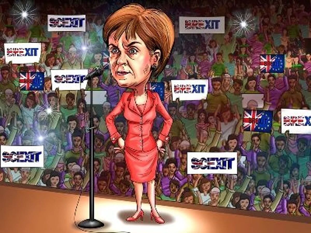 The woman behind calls for Scexit