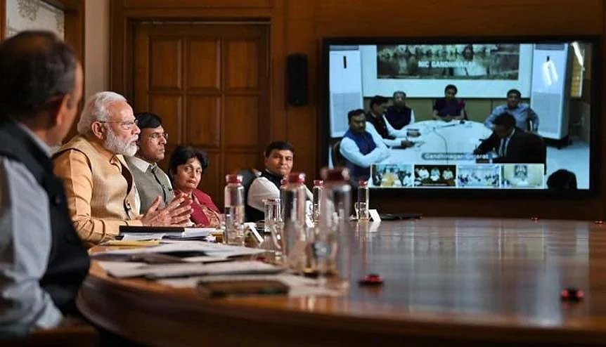 Prime Minister Narendra Modi interacting with the members of the pharmaceutical sector. India's pharma markets have swiftly emerged as a rare green shoot of growth amid economic gloom.