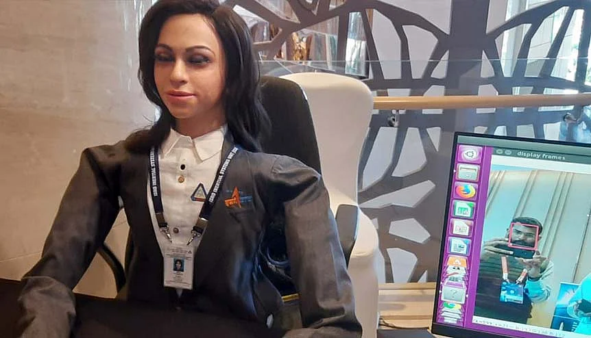 For ISRO it's not just about space launches. A half humanoid ′Vyommitra′ which was to be placed in the first unmanned mission under Gaganyaan is put on display.