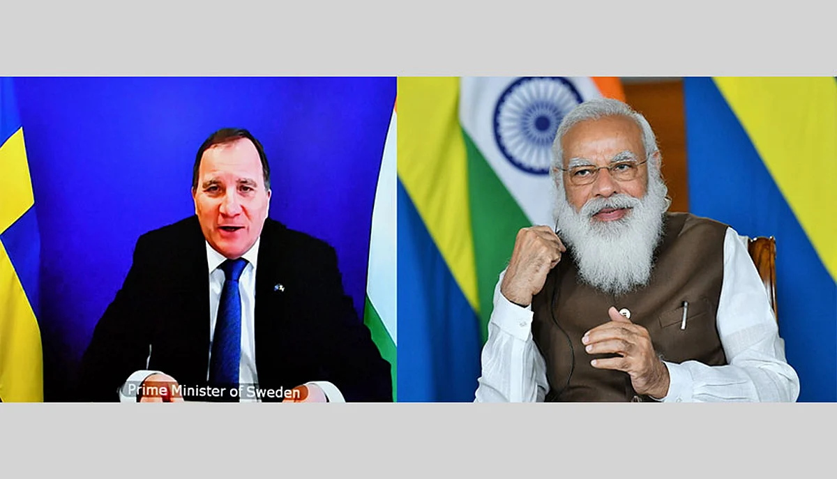 Indian prime minister and his Swedish counterpart Stefan Lofven. The latter’s praise were a ringing endorsement of India’s strength as a free and democratic nation.