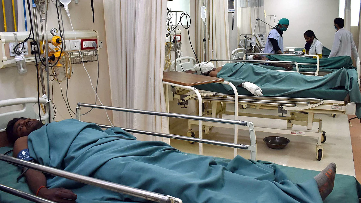 Around 65 per cent of hospital beds in India cater to only 50 per cent of the population.