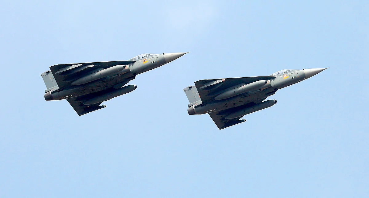 Tejas aircraft of the Indian Air Force fly out in formation. India and the UK need to create the space to work out a lasting defence partnership. The collaboration on the Tejas LCA Mark 2 aircraft is a case in point.