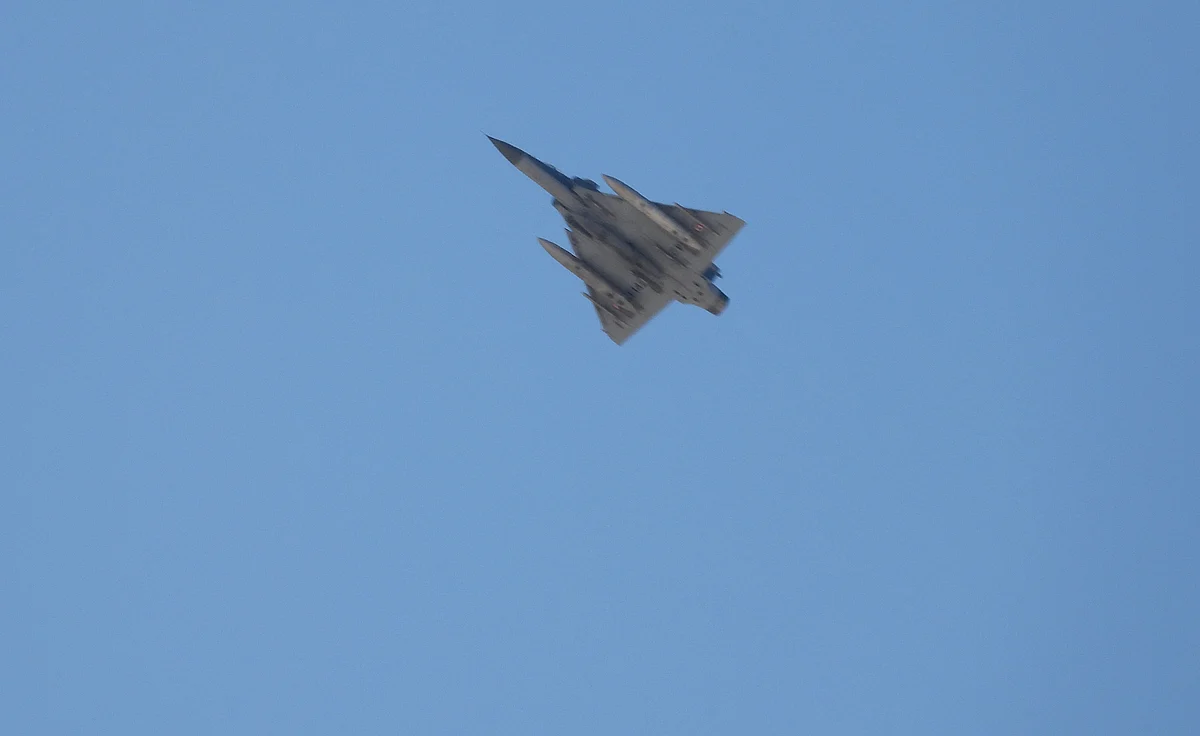 A Tejas fighter aircraft from the IAF conducts manoeuvres. India can become the hub of manufacturing the latest defence platforms, the Defence Ministry has unveiled a list of 108 weapons systems that will, henceforth, have to be made in India.