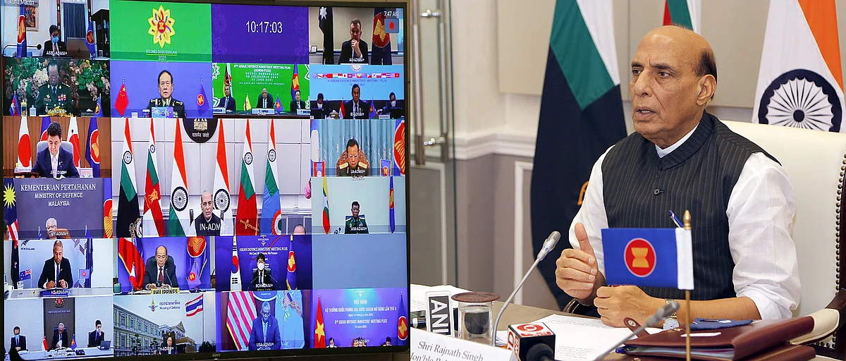 Singh addressing the ASEAN Defence Minister’s meeting. The Indian Defence Minister’s assertions come at a time when talks between the two countries on disengagement on the border seems to have hit a stalemate and could be a pointer to a hardening of the Indian position vis-à-vis China.