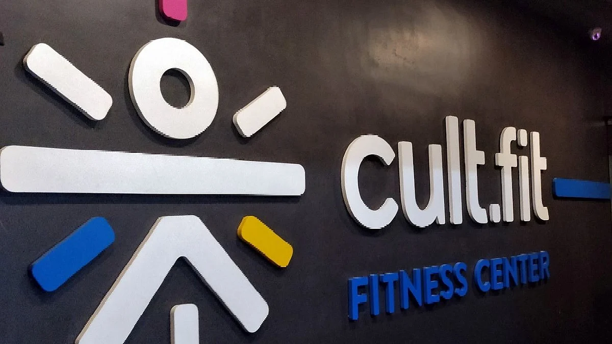 The logo of cult.fit, a wellness unit of Indian gym and wellness startup cure.fit, is seen at one of its fitness centres. India has among the biggest start-up movements in the world. It has 50,000 start-ups, the third biggest in the world.