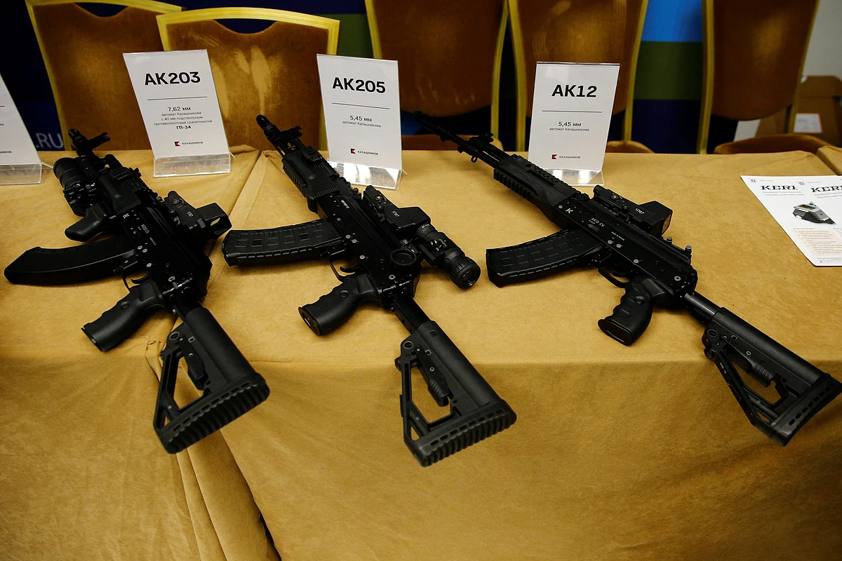 The company that will make the AK203 rifles, Indo-Russia Rifles Private Ltd, is majority owned by the OFB, which owns 50.5 per cent. 42 per cent is held by Kalashnikov and 7.5 per cent by Russia’s official arms export agency Rosonboronexport.